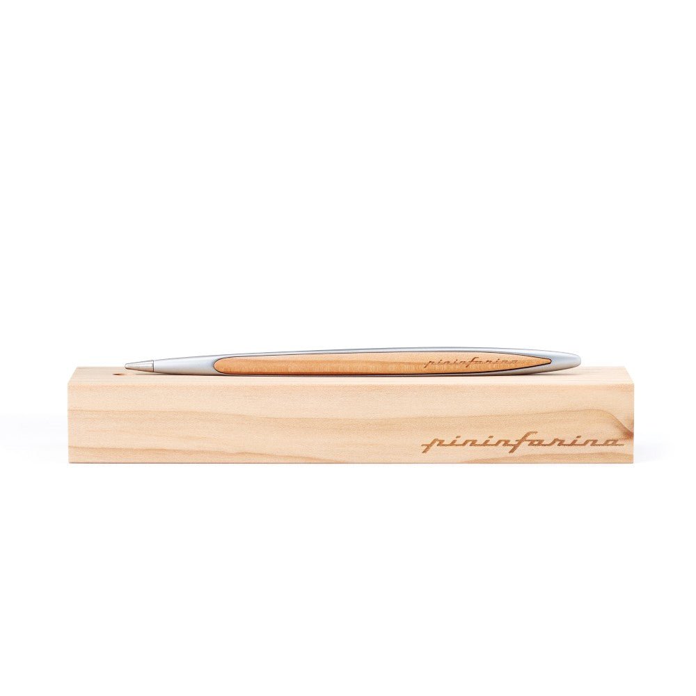 Pininfarina Shop - Penne e Stilo - Pininfarina Cambiano Classic Cedro - Stilo con base in legno massello naturale - punta in Ethergraf®