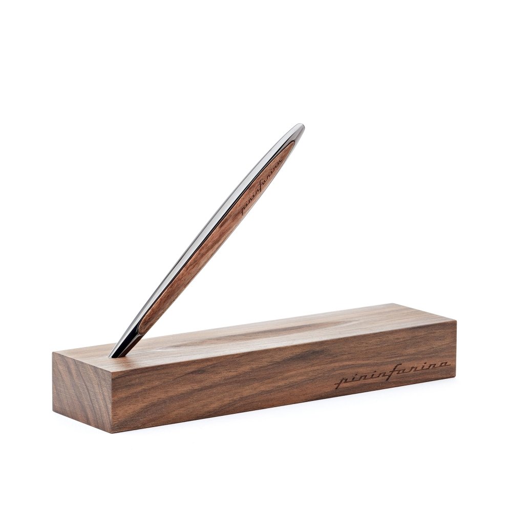 Pininfarina Shop - Penne e Stilo - Pininfarina Cambiano Classic Ink - Stilo con base in legno massello - penna a sfera