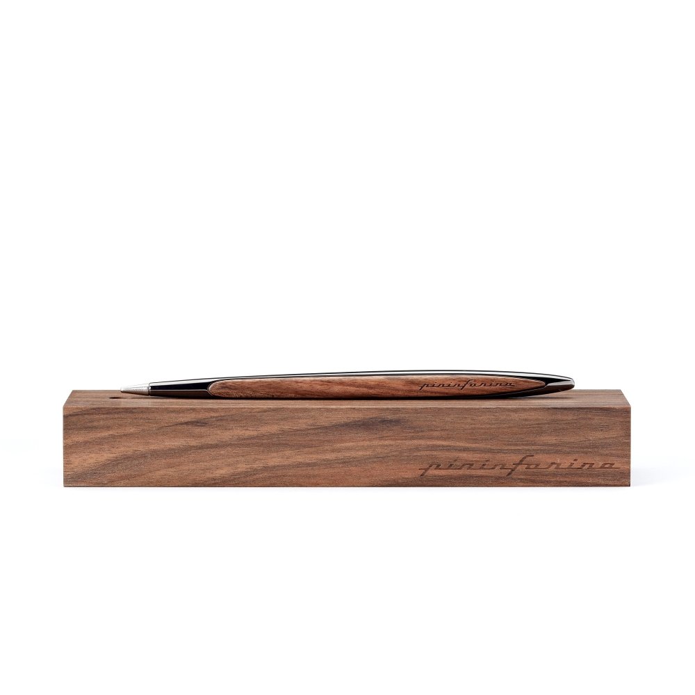 Pininfarina Shop - Penne e Stilo - Pininfarina Cambiano Classic Ink - Stilo con base in legno massello - penna a sfera