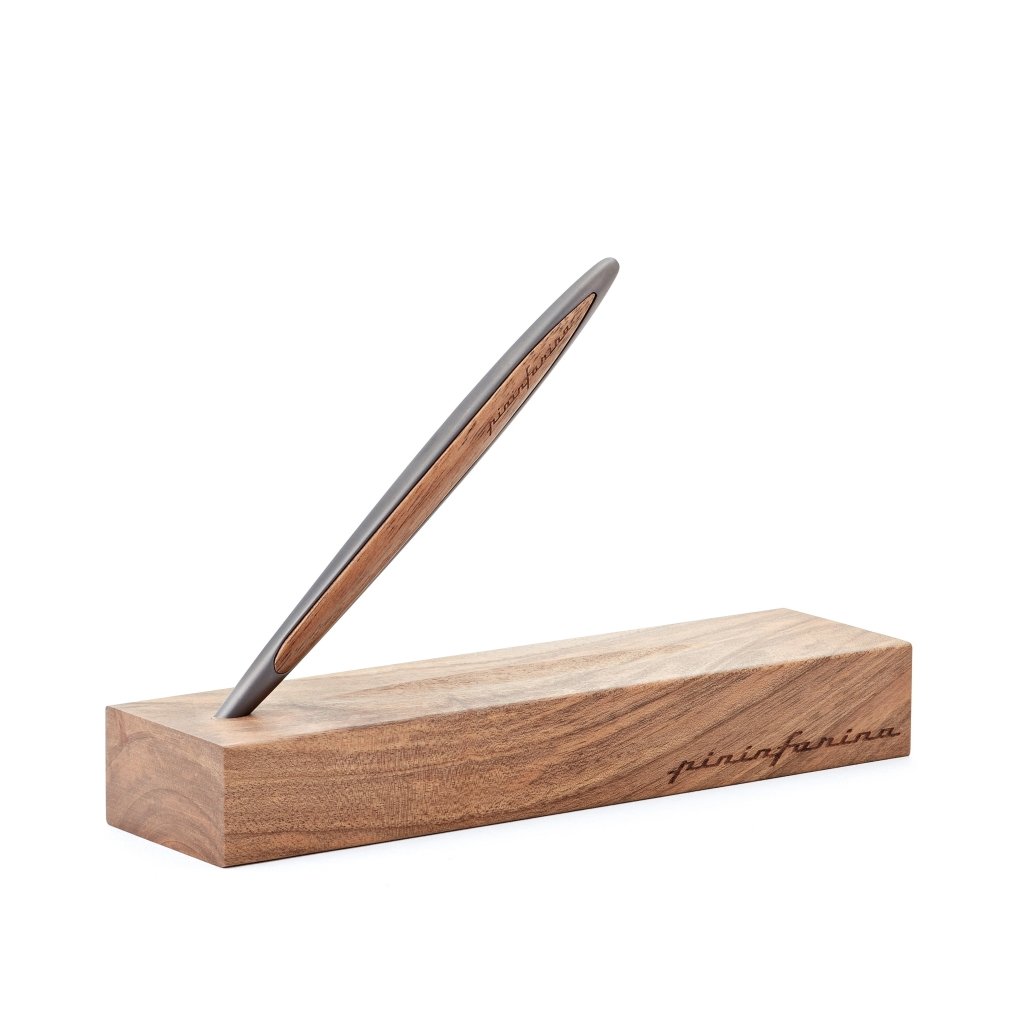 Pininfarina Shop - Penne e Stilo - Pininfarina Cambiano Classic - Stilo con base in legno massello - punta in Ethergraf®