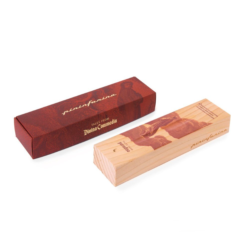 Pininfarina Shop - Penne e Stilo - Pininfarina Cambiano Dante 700th– Penna commemorativa con Punta Ethergraf e base in legno