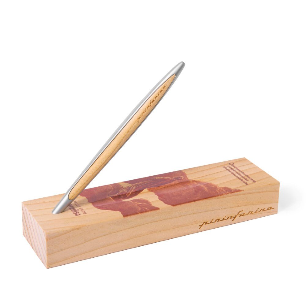 Pininfarina Shop - Penne e Stilo - Pininfarina Cambiano Dante 700th– Penna commemorativa con Punta Ethergraf e base in legno