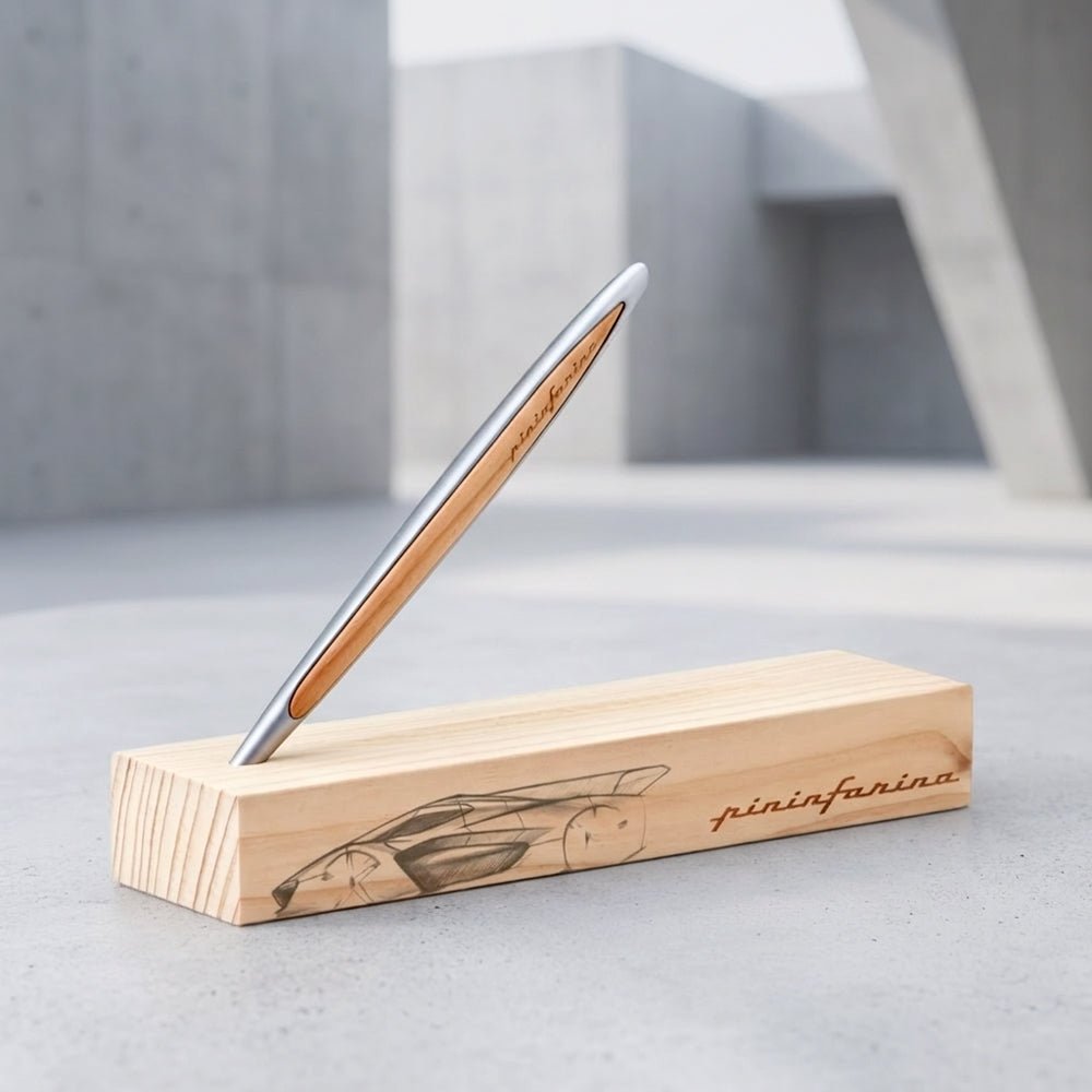 Pininfarina Shop - Penne e Stilo - Pininfarina Cambiano H2Speed – Stilo con punta in Ethergraf e base in cedro naturale