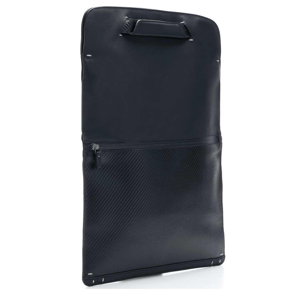 Pininfarina Shop - Borse e Zaini - Pininfarina Folio Icon – Borsa Uomo in Nappa con Tracolla e finiture Carbonio