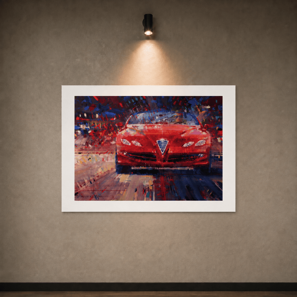 Pininfarina Shop - stampe - Pininfarina Heritage - Stampa da collezione - DB - Alfa Romeo Dardo