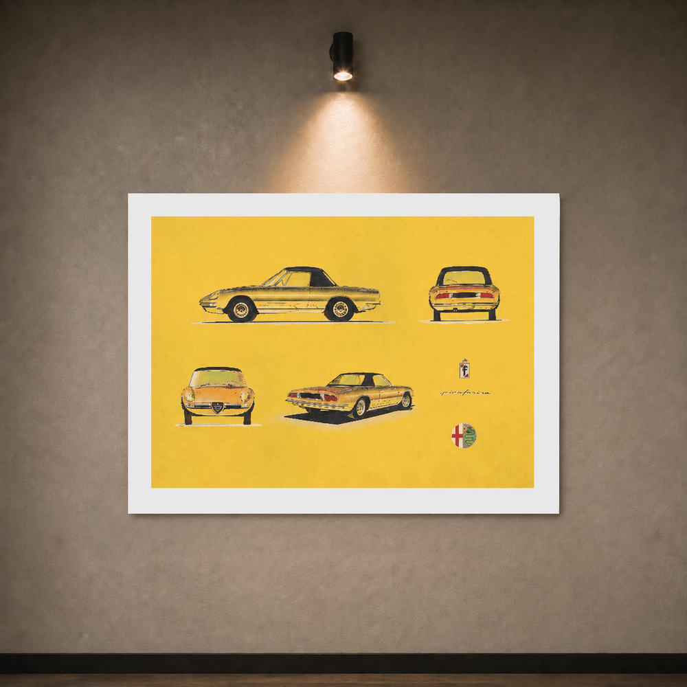 Pininfarina Shop - stampe - Pininfarina Heritage - Stampa da collezione - SK - Alfa Romeo “Duetto”