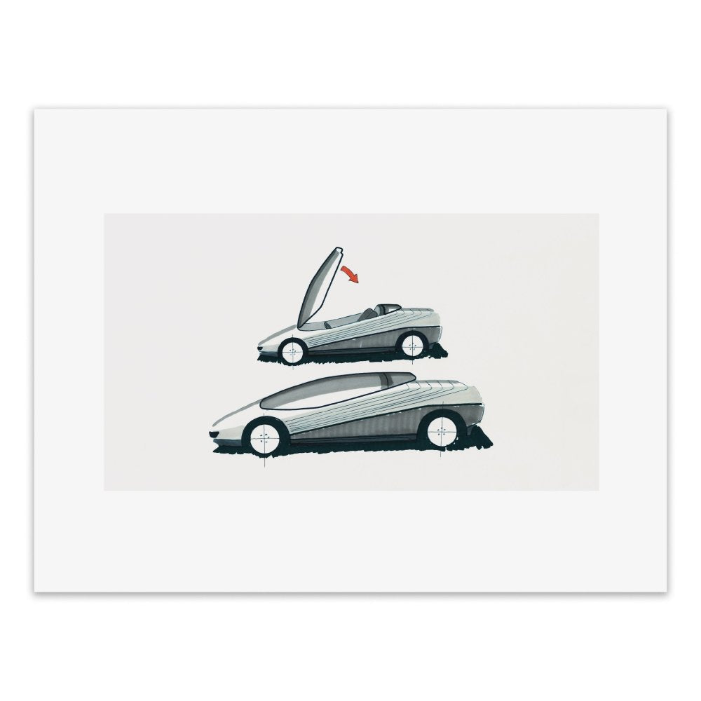 Pininfarina Shop - stampe - Pininfarina Heritage - Stampa da collezione - SK - Honda HP-X