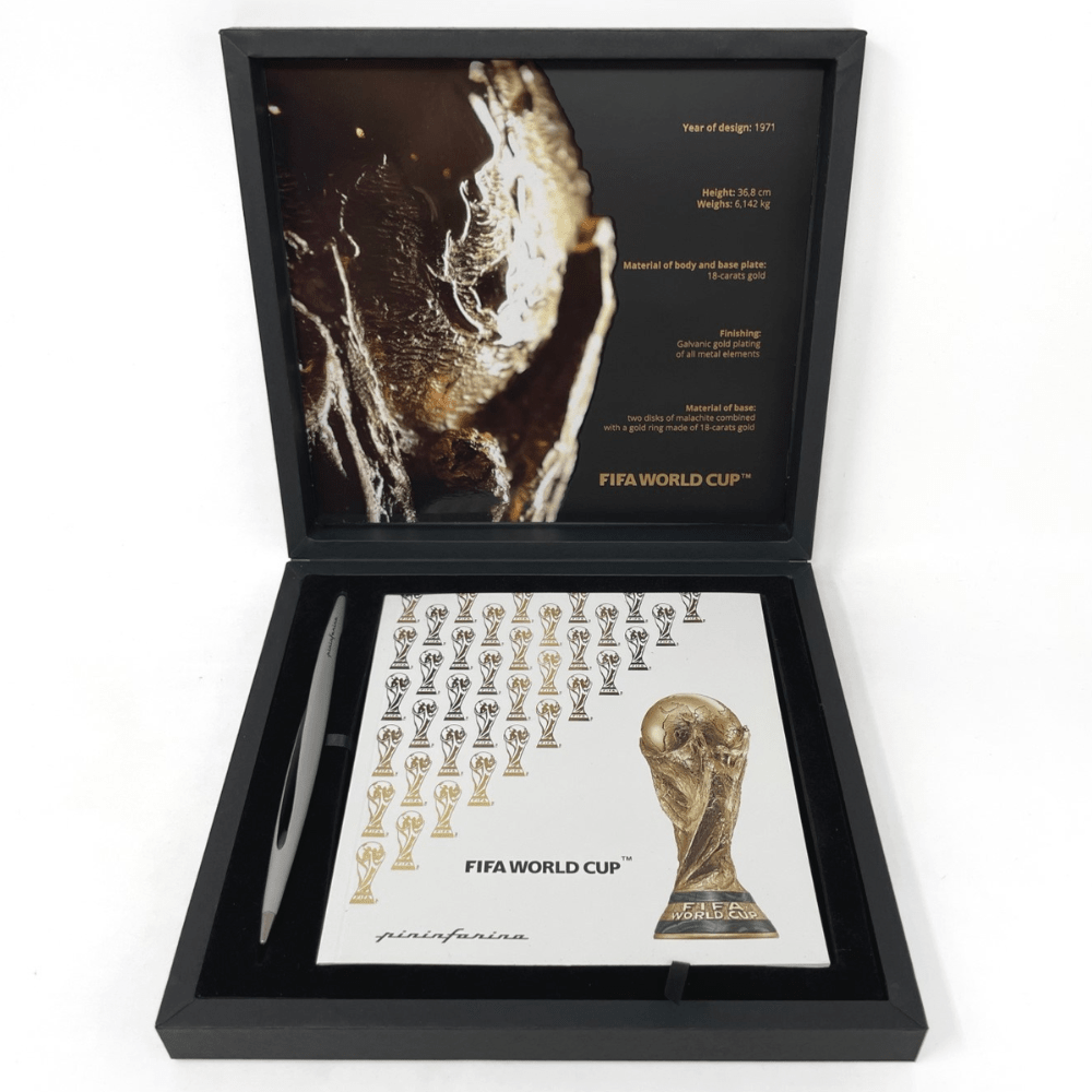 Pininfarina Shop - Set - Pininfarina Set Fifa World Cup – Notebook in Carta di Roccia con Stilo Aero in Alluminio