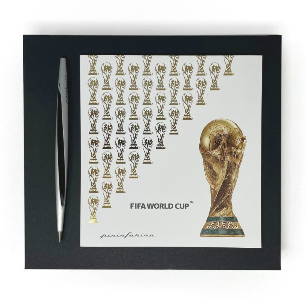 Pininfarina Shop - Set - Pininfarina Set Fifa World Cup – Notebook in Carta di Roccia con Stilo Aero in Alluminio