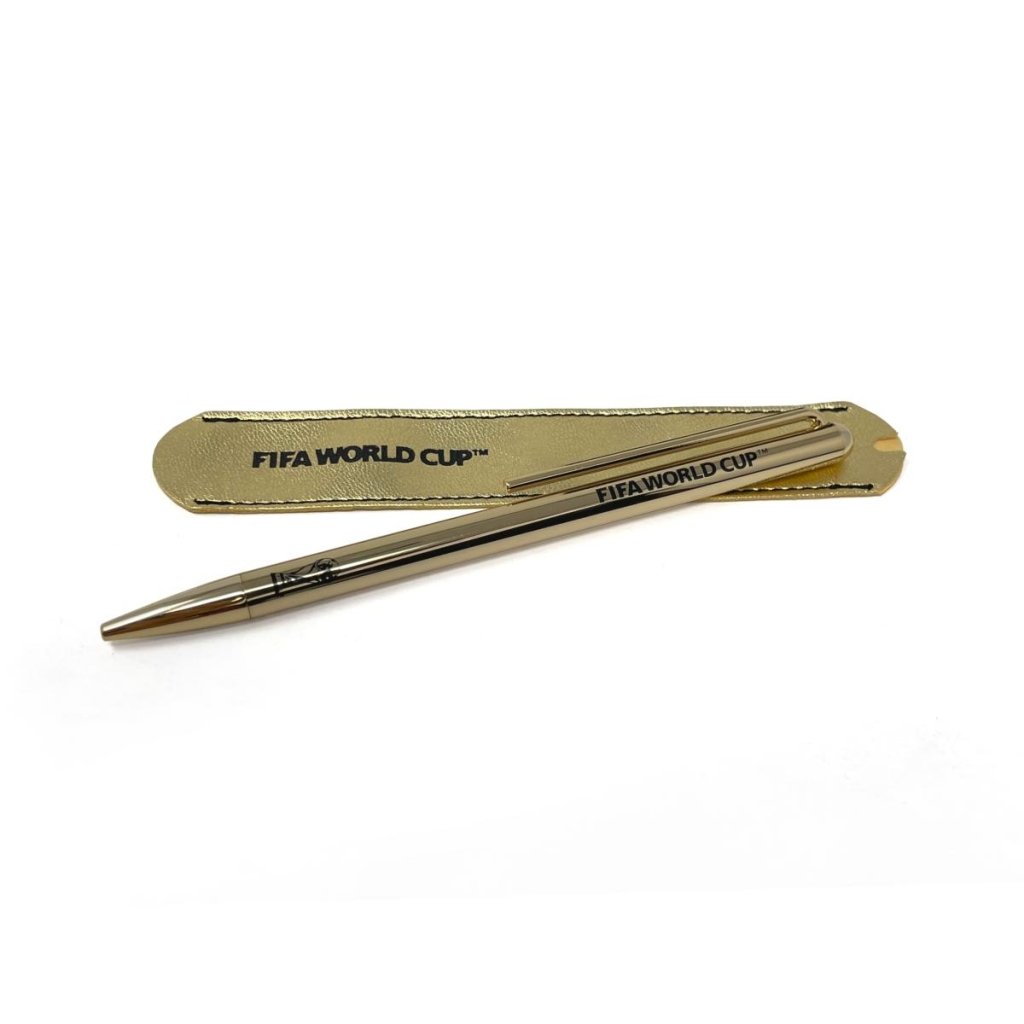 Pininfarina Shop - Set - Pininfarina Writing Set Fifa World Cup – Taccuino in Carta di Roccia + Grafeex Ballpoint Gold Plated con Astuccio Coordinato