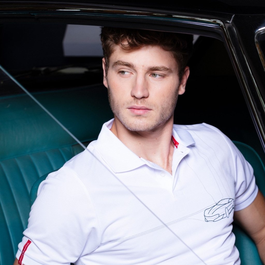Pininfarina Shop - Abbigliamento - Polo Pininfarina Tech Bianca – Collezione Auto Iconiche Pininfarina