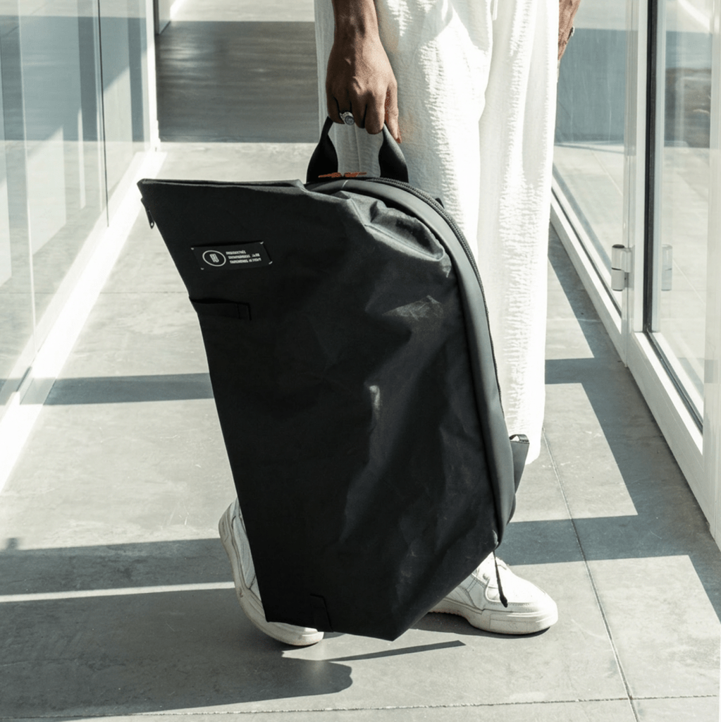 Pininfarina Shop - Borse e Zaini - RDVO Explorer Nero – Zaino in tessuto Sailcloth di derivazione nautica Made in Italy