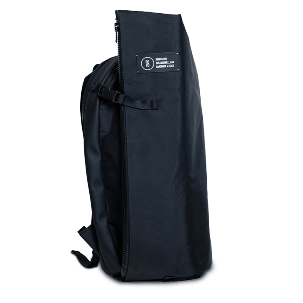 Pininfarina Shop - Borse e Zaini - RDVO Explorer Nero – Zaino in tessuto Sailcloth di derivazione nautica Made in Italy