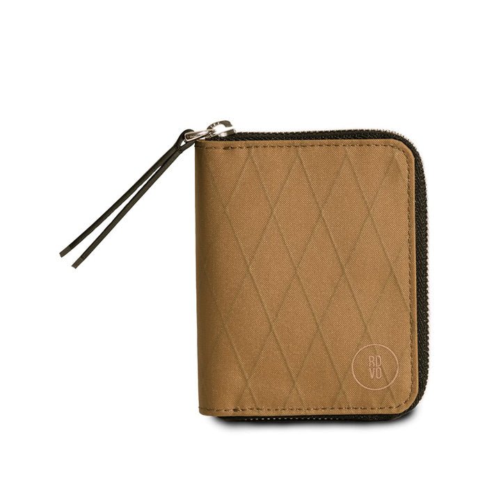 Pininfarina Shop - Portafogli e Portachiavi - RDVO Zip Around – Portafoglio compatto con zip, tessuti sostenibili e slot carte Made in Italy