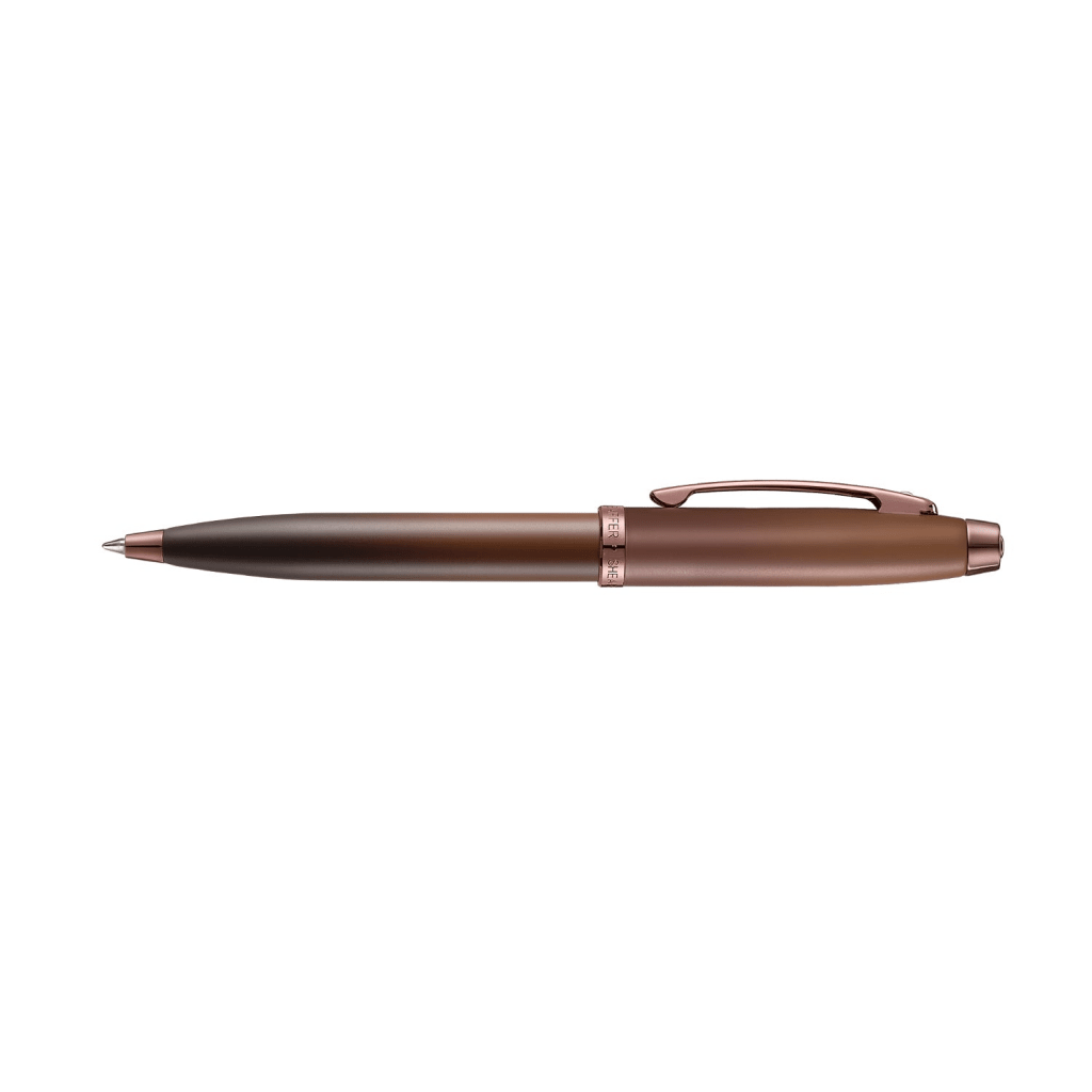 Pininfarina Shop - Penne e Stilo - Sheaffer 100 Coffee Edition – Penna a sfera Matt Brown con finiture Regal Brown PVD