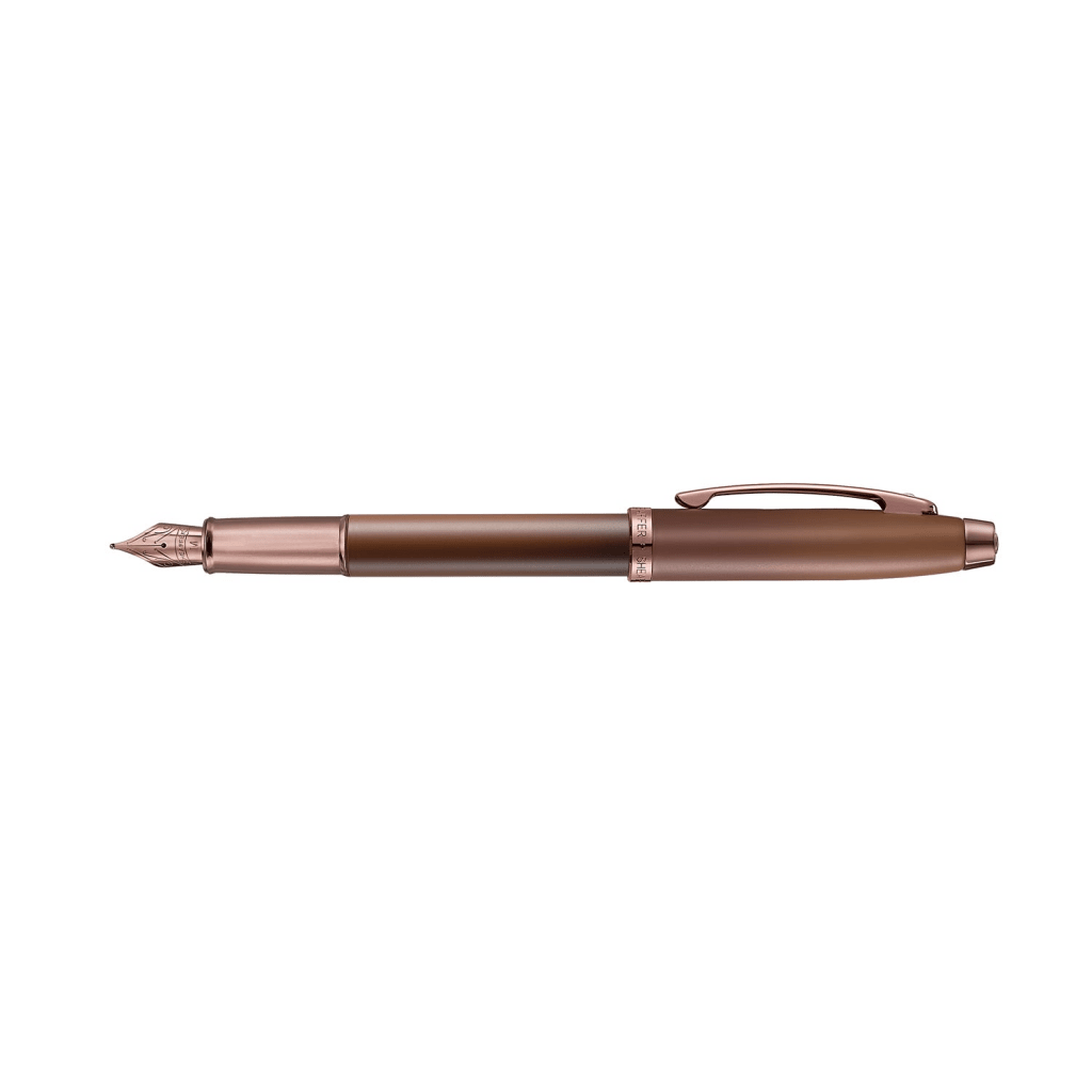 Pininfarina Shop - Penne e Stilo - Sheaffer 100 Coffee Edition – Penna stilografica Matt Brown con finiture PVD
