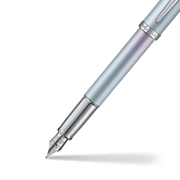 Pininfarina Shop - Penne e Stilo - Sheaffer 100 Expressions – Penna stilografica Blue & Pink Pearlised Gradient con finiture cromate