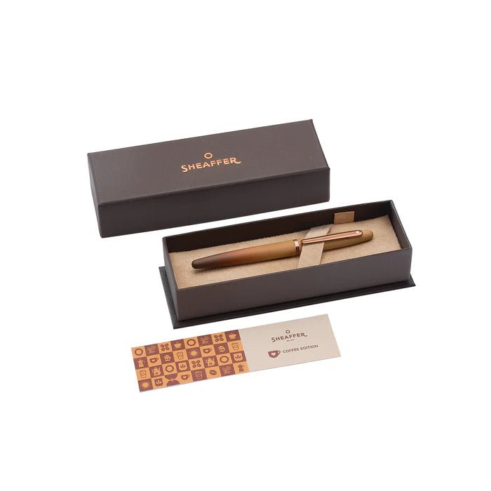 Pininfarina Shop - Penne e Stilo - Sheaffer VFM Coffee Edition – Penna stilografica Matt Brown con finiture Regal Brown PVD