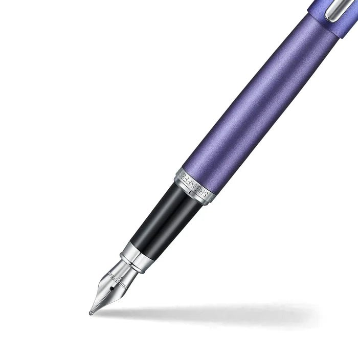 Pininfarina Shop - Penne e Stilo - Sheaffer VFM Expressions – Penna stilografica Blue & Purple Pearlised Gradient con finiture cromate