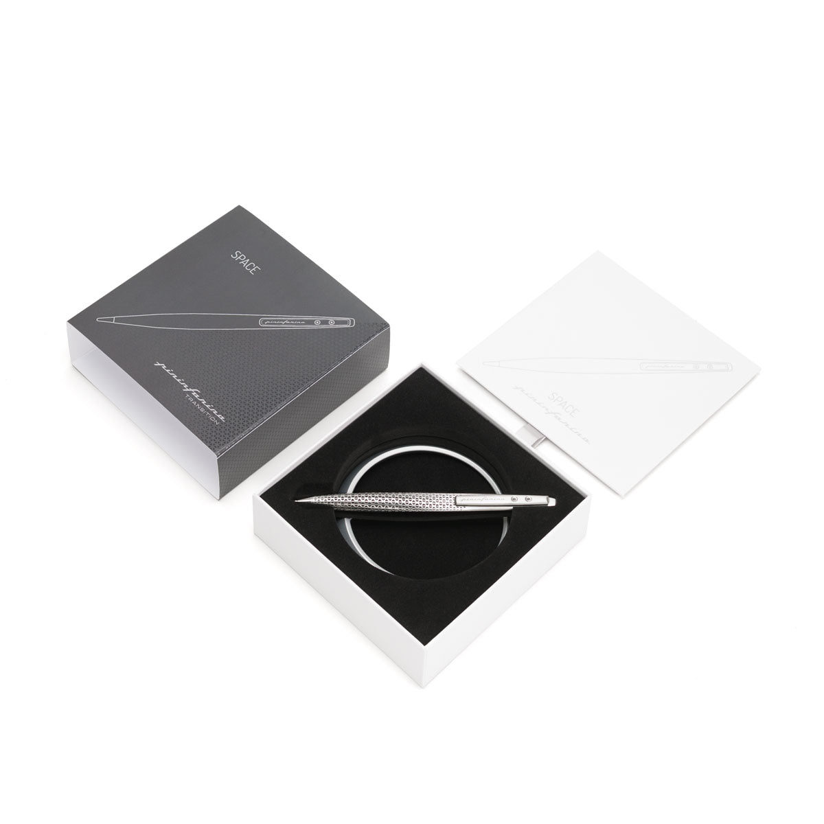 Pininfarina Space Transition Ink – Penna a sfera sfera e supporto in alluminio