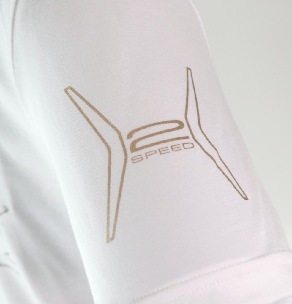 Pininfarina Shop - Abbigliamento - T-Shirt H2 Speed Pininfarina – Stampa Oro 22 Carati | Edizione Limitata 85 Pezzi
